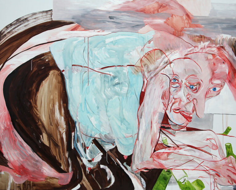Susanna Vuorio, "Jemmaaja", 2024. Öljy kankaalle, 130 x 150 cm.